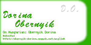 dorina obernyik business card